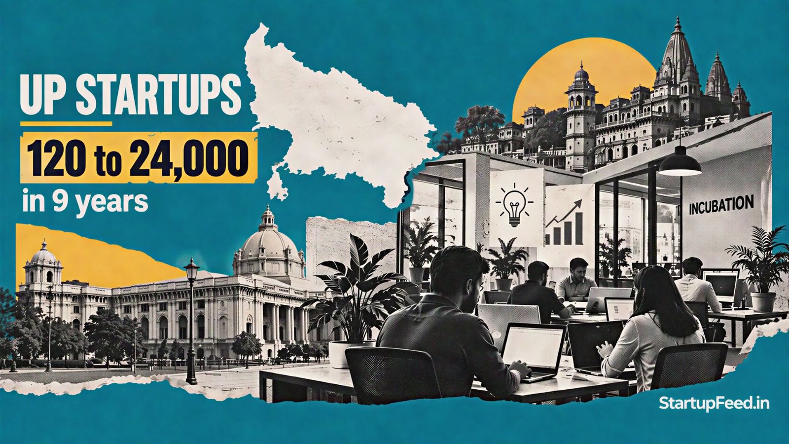 UP Startups Jump From 120 to Over 24,000 in Nine Years 41 up startups 24000 growth shown through Uttar Pradesh startup ecosystem and government policy setting