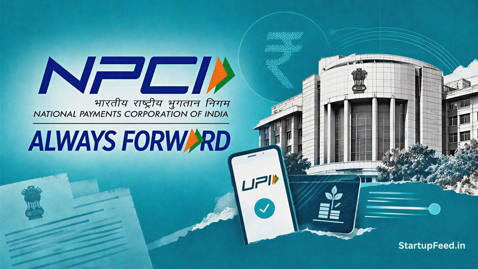 New UPI MDR: SIPs Stay Free, One-Time Fund Buys Face 0.02% 41 UPI MDR mutual fund payment scene with NPCI logo and UPI payment rail motif
