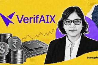 VerifAIX seed funding visual with CEO Madhulima Tewari, Endiya Partners and Bluehill VC logos