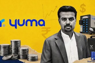Yuma energy funding round with Muthu Subramanian, Magna International and Grinntech logos