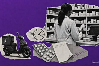 10-minute medicine delivery India debate shown through Zepto Pharmacy, prescription checks and a delivery scooter