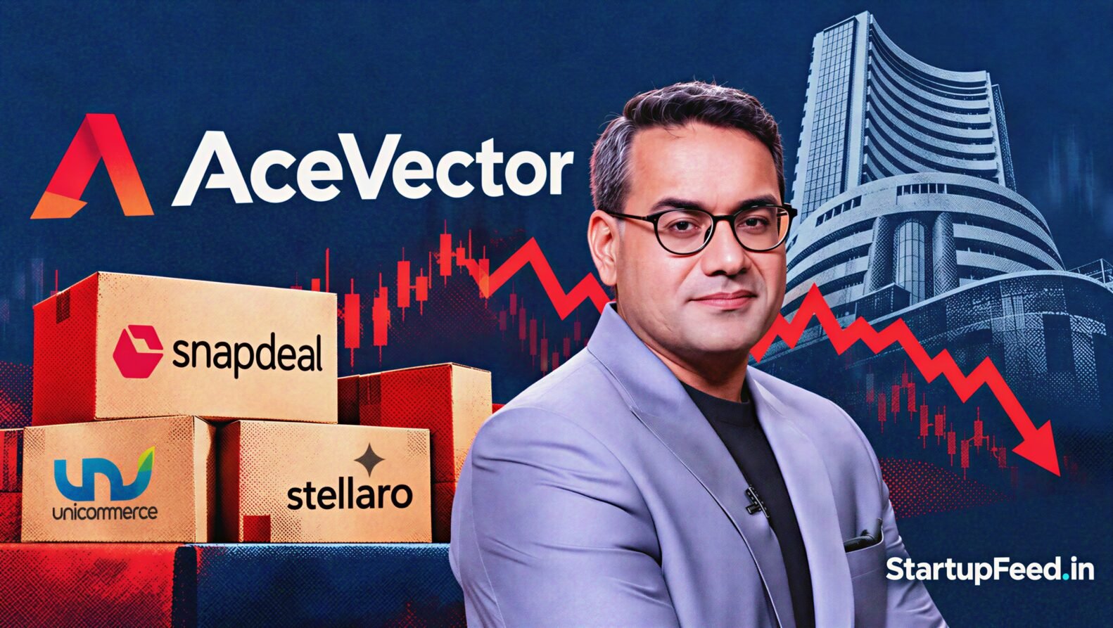 AceVector shares IPO listing with co-founder Kunal Bahl after the stock closed 18.5% below issue price