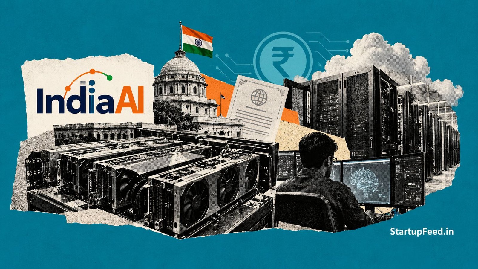 AI Compute Financing: Industry Seeks Bankable Deals, Tax Relief 41 AI compute financing scene with IndiaAI, GPU infrastructure and cloud data centre elements