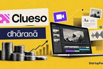 Clueso Series A funding visual featuring CEO Akash Anand, Dharana Capital and the $10 Mn investment