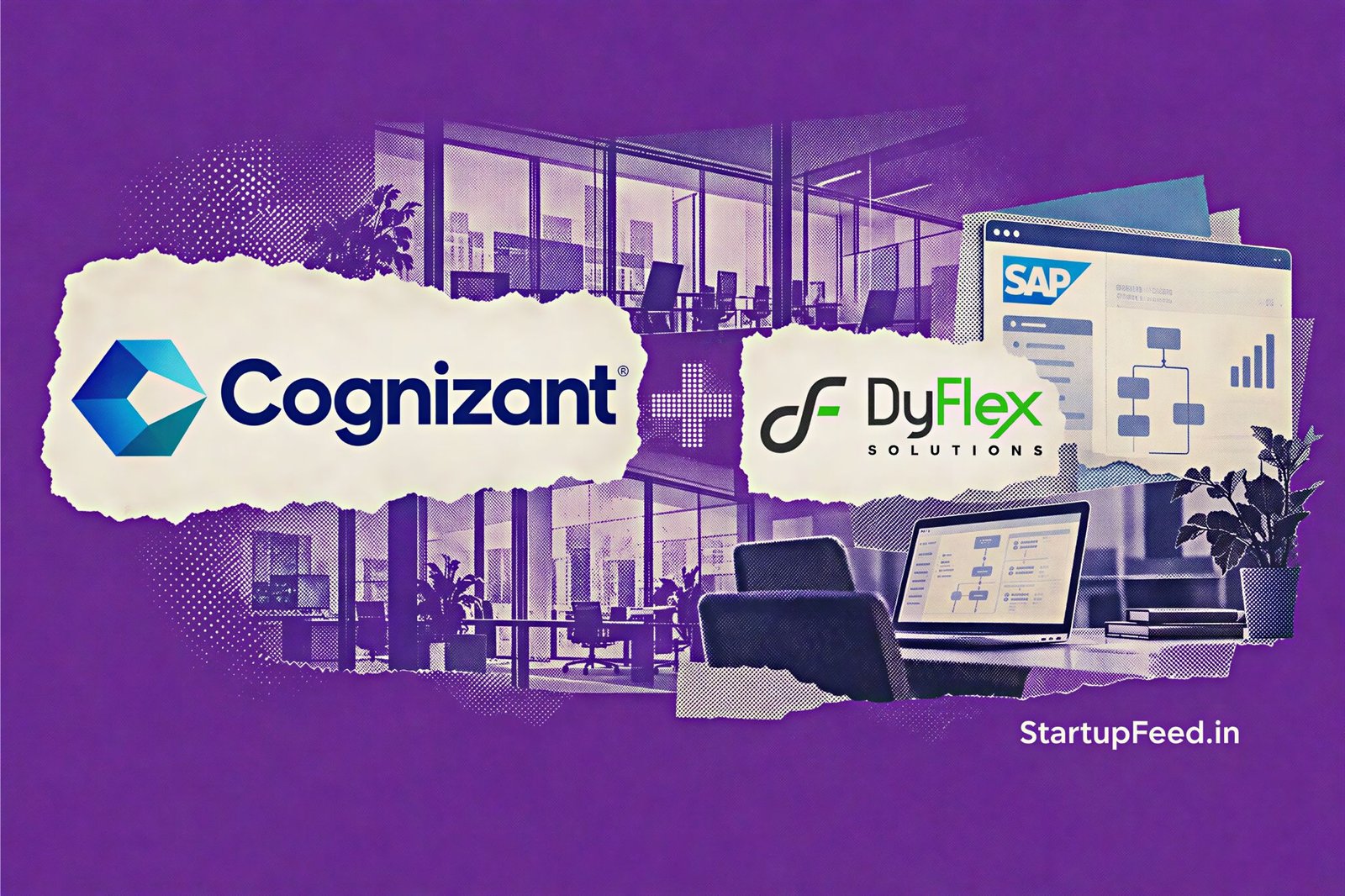Cognizant DyFlex Deal Follows $1.36 Bn of 2026 Acquisitions 1 Cognizant DyFlex deal represented by Cognizant and DyFlex logos with SAP services and acquisition symbols