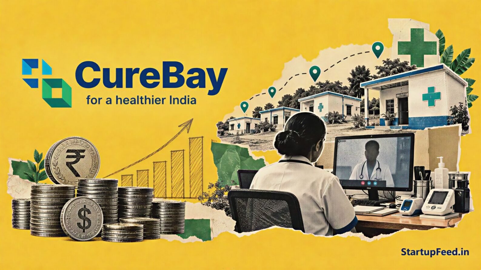CureBay funding: a health worker at a rural eClinic in Odisha