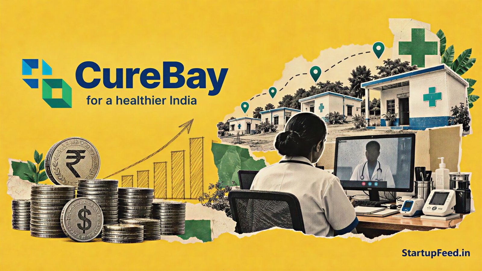 CureBay funding: a health worker at a rural eClinic in Odisha