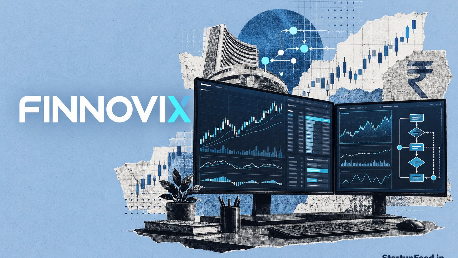 Finnovix algo trading software dashboard showing MT5 bot execution and live orders