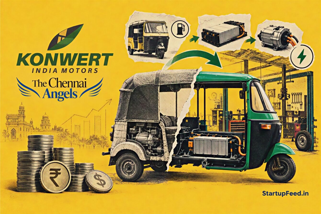 Konwert India Motors funding led by The Chennai Angels with founder Nickendra Manikandan and electric auto conversion