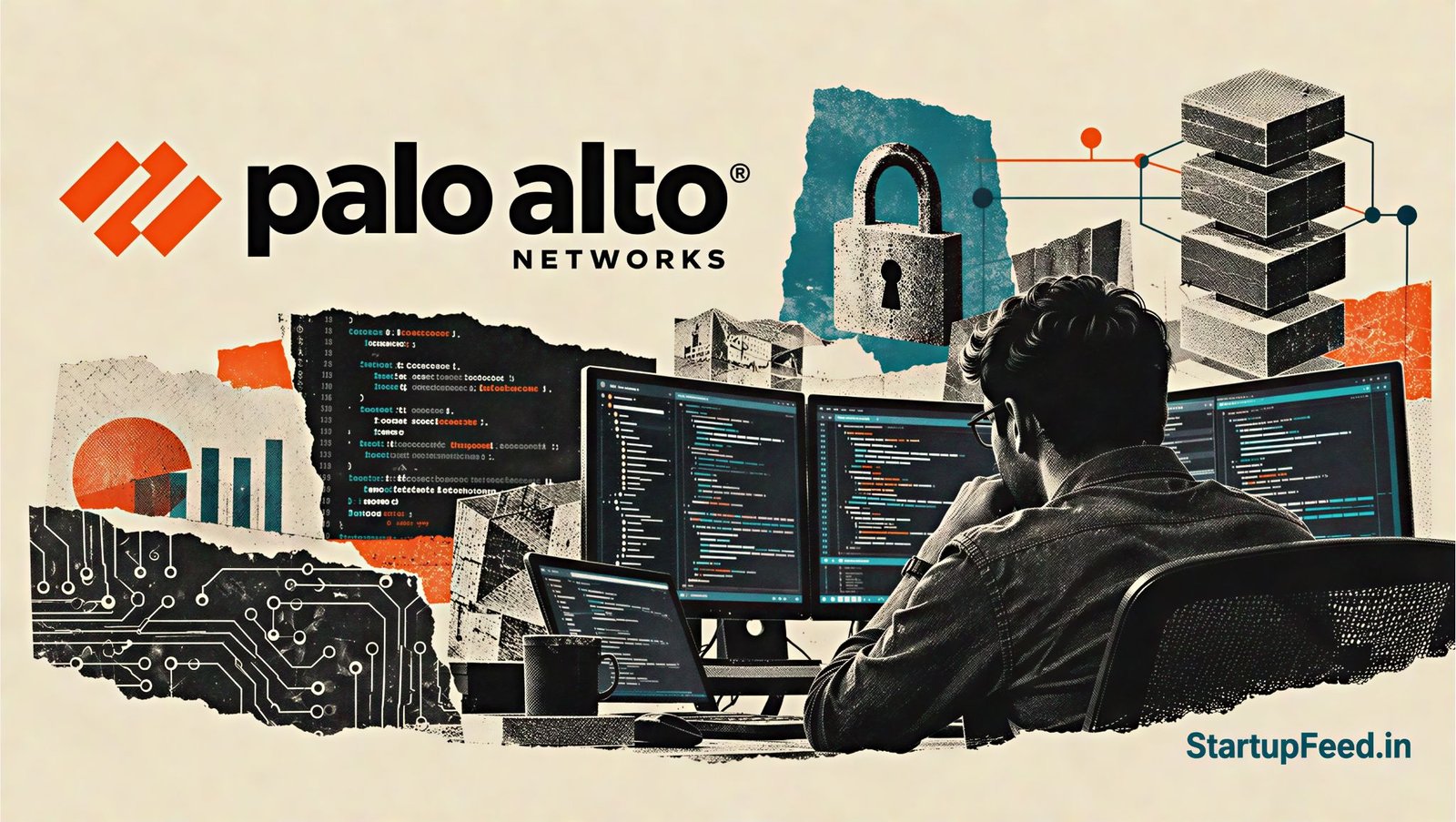 Open Source Flaws: AI Found 14,090, India Gives 12 Hours to Fix 1 AI open source vulnerabilities represented by Palo Alto Networks logo, code screens and cybersecurity analyst