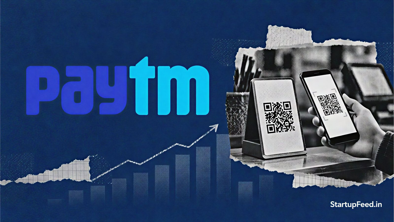Paytm Q2 Profit Rises to Rs 225 Cr, Revenue Up 28% to Rs 2,648 Cr 1 Paytm Q2 profit featured with the Paytm logo, financial charts and payment processing visuals
