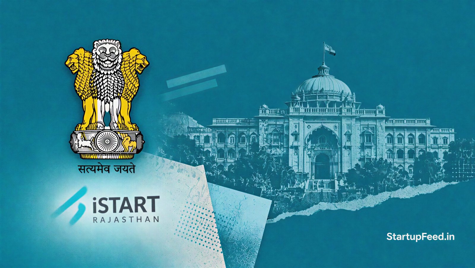 Rajasthan Startup Policy 2022: Seed Grant up to Rs 60 Lakh 41 Rajasthan Startup Policy 2022 with iStart Rajasthan emblem and a teal government-policy setting