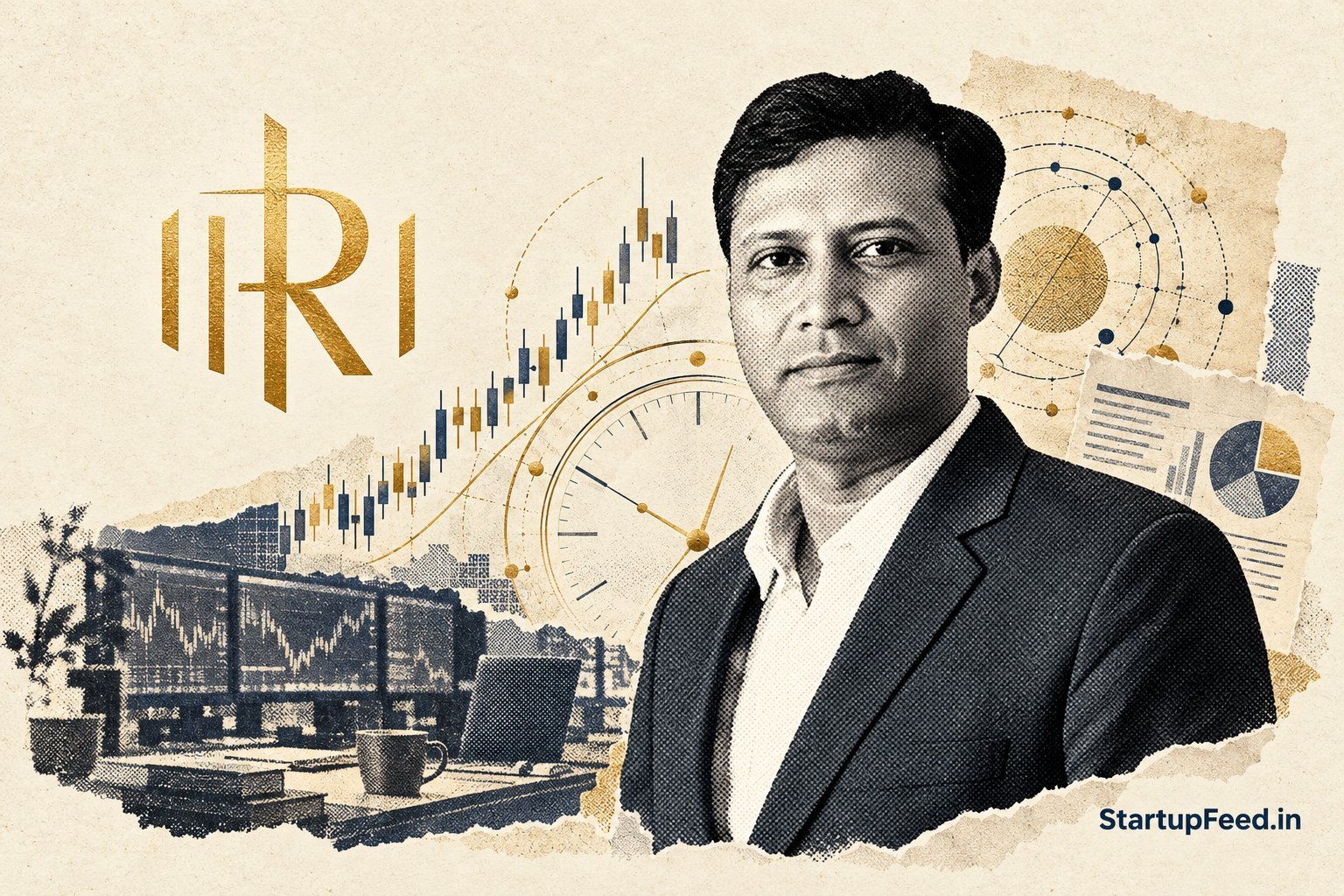 Ravi Roushan Srivastava, founder of Trader's Buddy Research, at his trading desk
