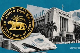 RBI bank stake rule shown with RBI emblem, headquarters and institutional investment documents