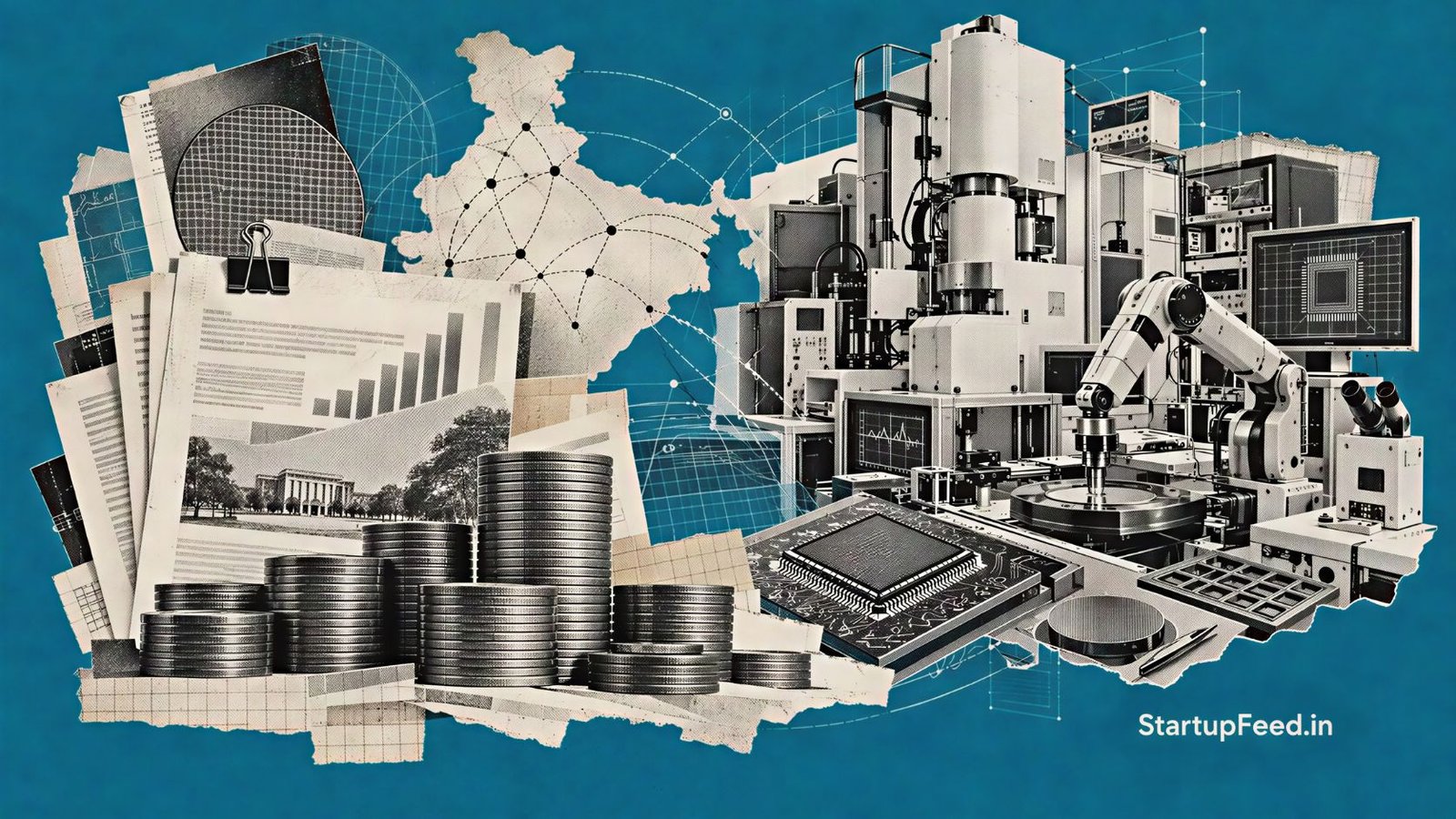 RDI Fund Picks 19 Managers, Commits Rs 7,131 Crore to Deeptech 41 RDI Fund deeptech financing scene with research laboratory, microchip and government funding documents