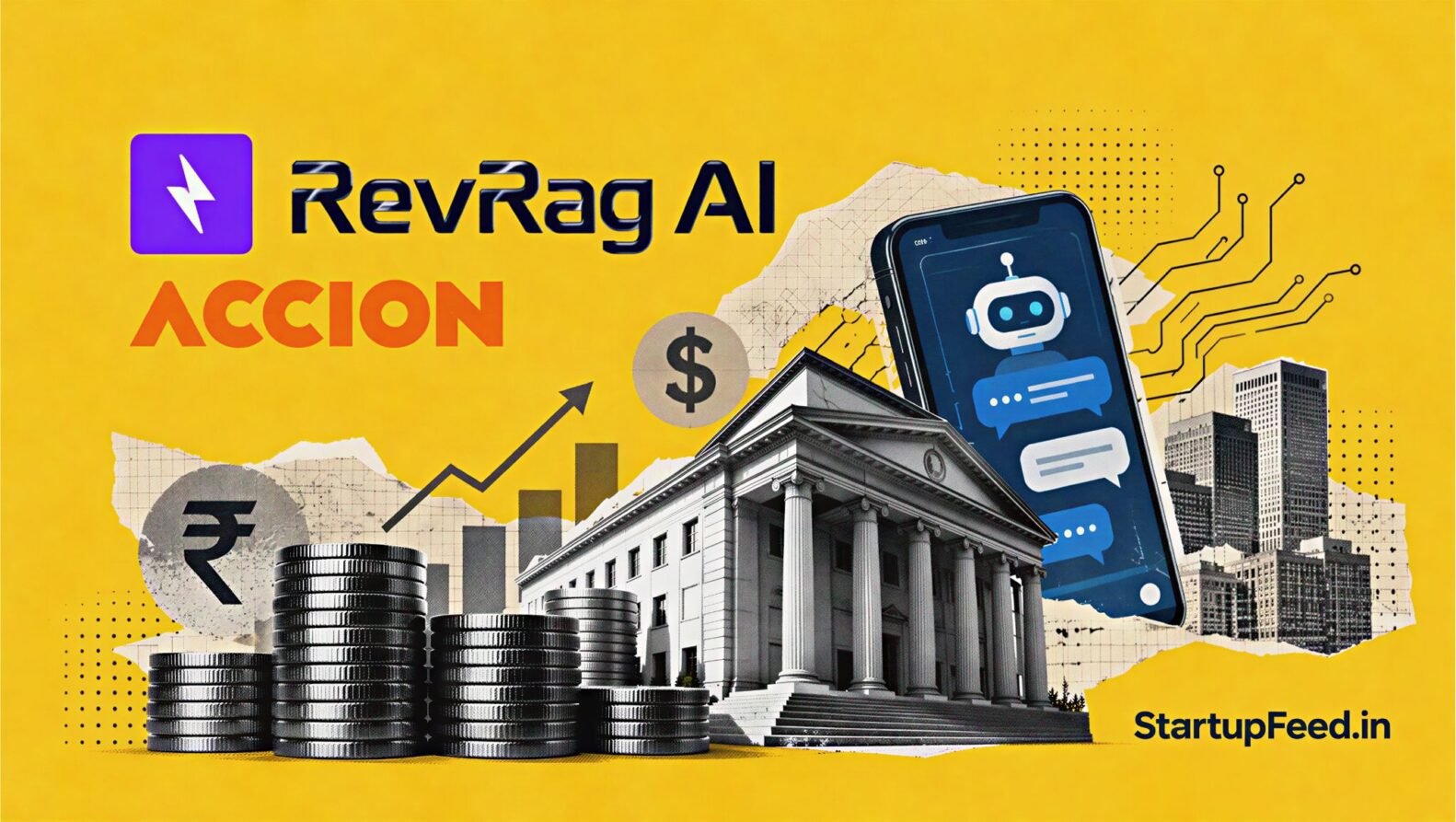 RevRag AI seed funding led by Accion Ventures, with founder Ashutosh Singh and financial technology visuals
